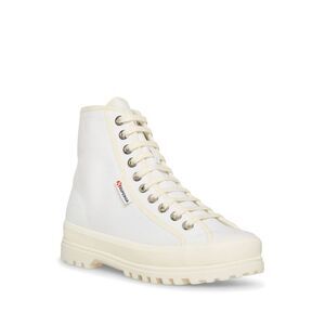 SUPERGA Womens White 2636 Alpina Emrata Round Toe Platform Athletic Sneakers 8